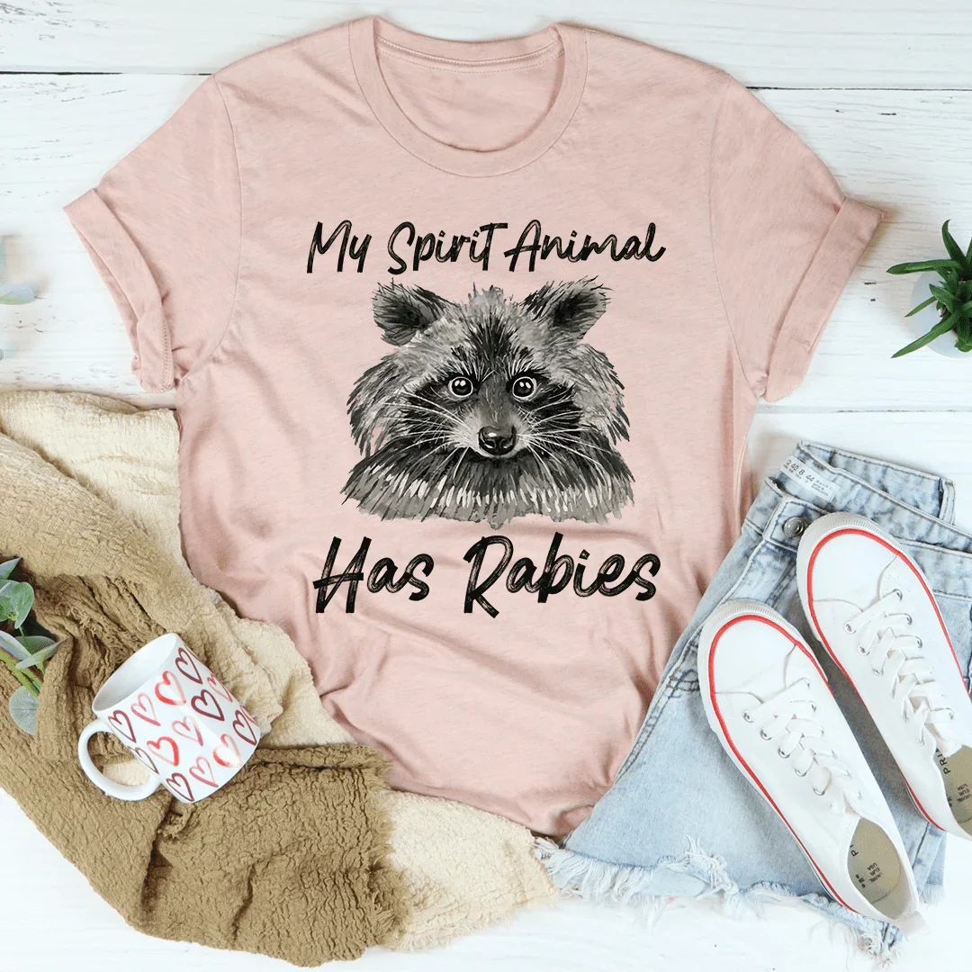 Camiseta "Mi animal espiritual tiene rabia"