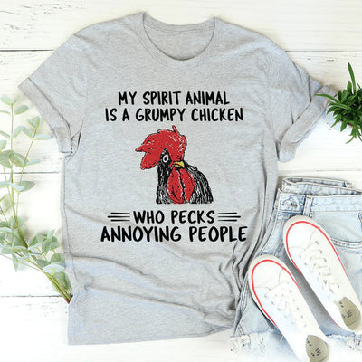 My Spirit Animal Is A Grumpy Chicken Tee - Korvel
