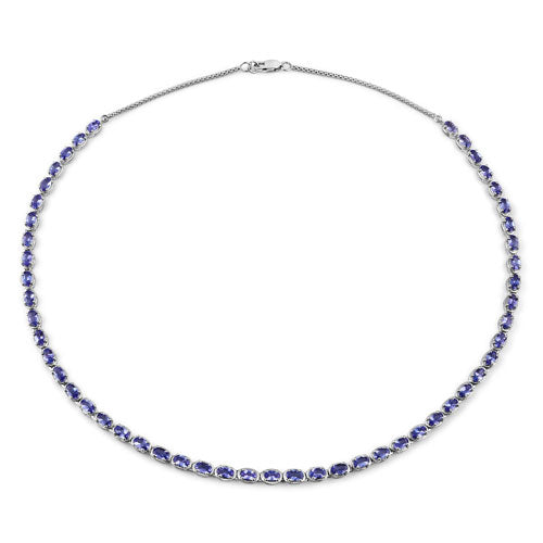 Collier en tanzanite véritable de 10,00 carats en argent sterling