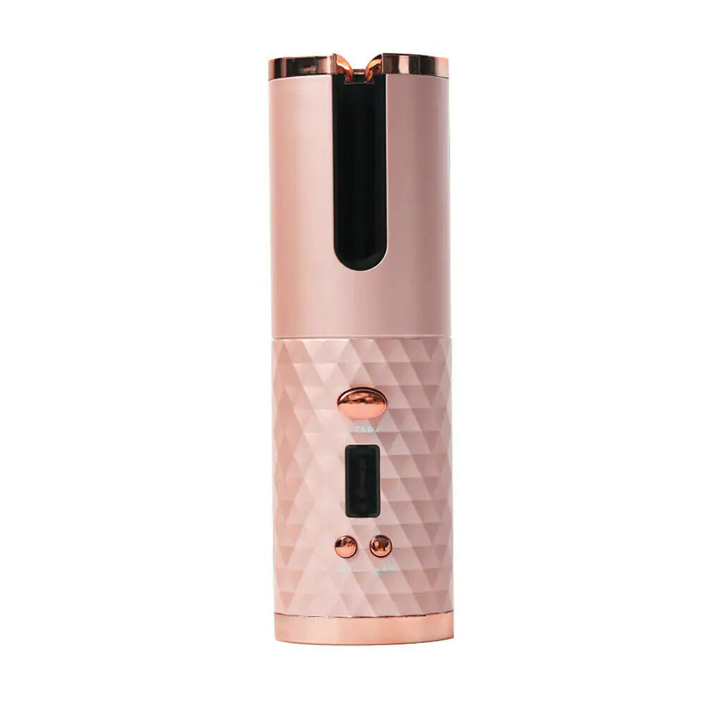 Rizador de Cabello Inalámbrico con Rotación Automática y Pantalla LCD