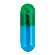 Cápsulas de Gelatina Dura CONI-SNAP, Tamaño #3, Verde/Azul (5,000 Unidades)