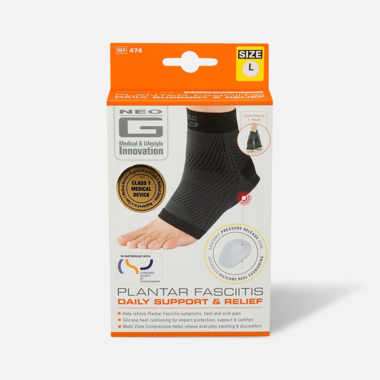 Soporte/Férula para Fascitis Plantar Neo G - Tamaño Grande