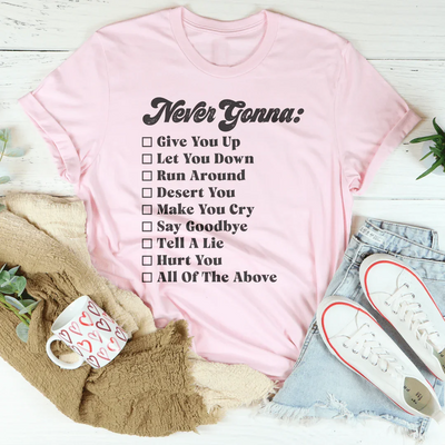 Nunca voy a hacer tee