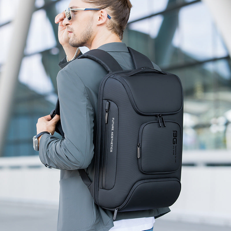 New Backpack Men's Backpack Men's Large Capacity Business Computer Backpack Outdoor Travel Backpack - Korvel