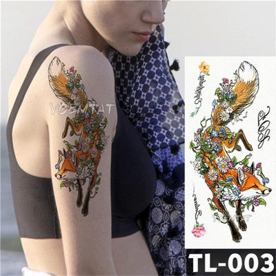 Elegant Temporary Flower Tattoos for Women - Waterproof & Stylish