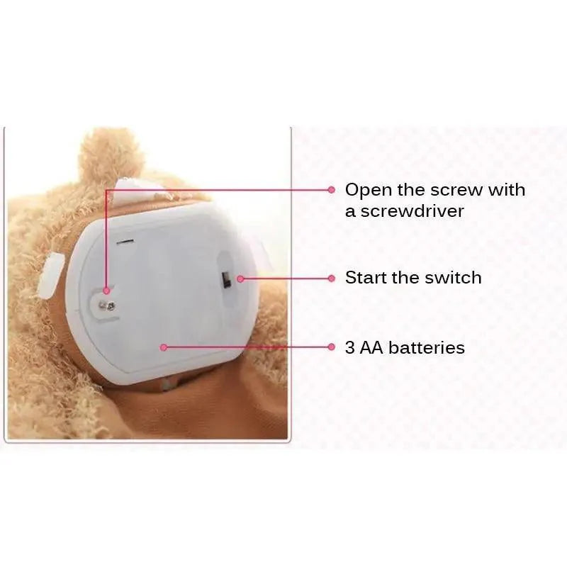 New Elegance 33cm Plush Music Bear - Ideal Gift for Kids