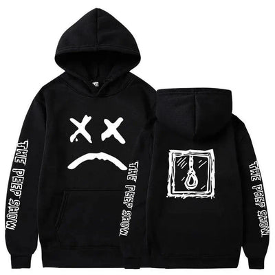 Trendy Smiling Face Print Pullover Hoodies for Couples - Unisex Streetwear Sweatshirts - Korvel