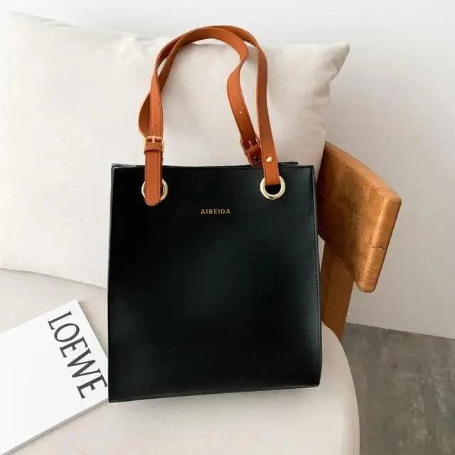 Bolso de Hombro de Cuero Retro de Lujo para Mujeres