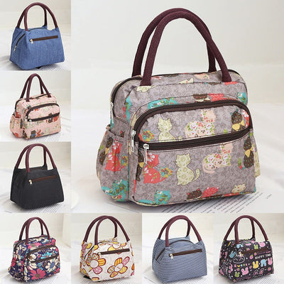 Portable Oxford Cloth Lunch Bag - Insulated & Versatile