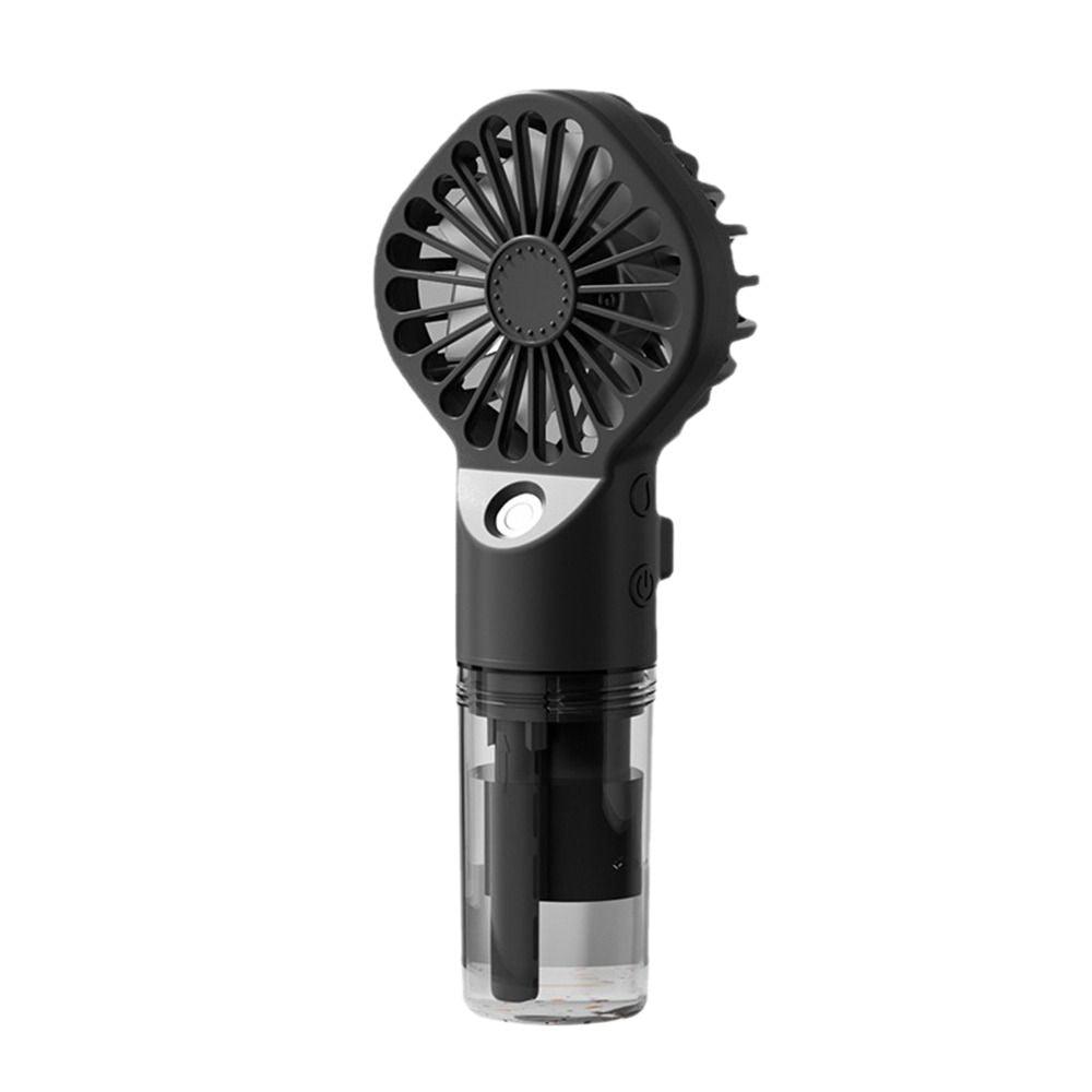 Ventilador de mano portátil recargable por USB con nebulización