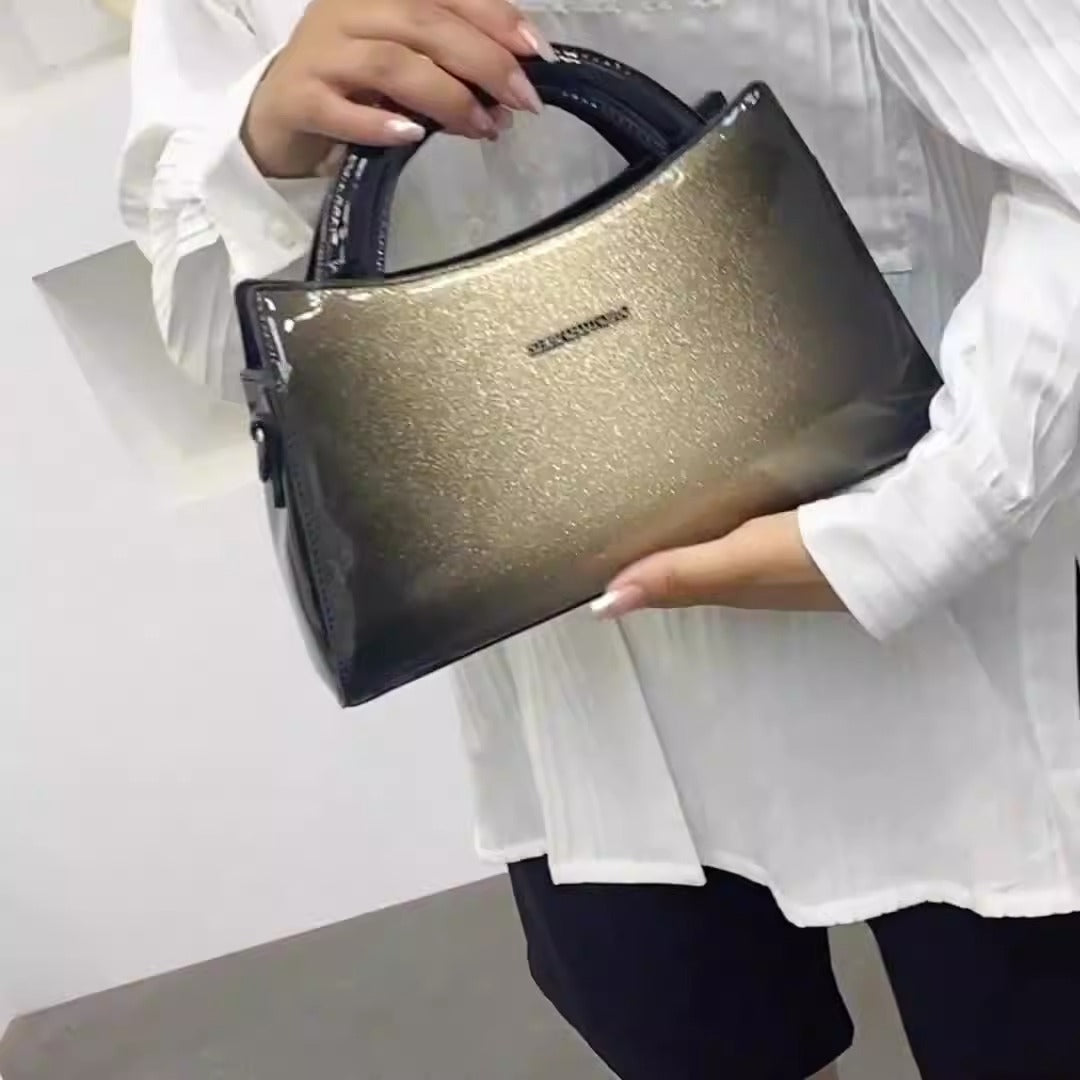 Elegant PU Leather Messenger Bag - Casual Shoulder Bag