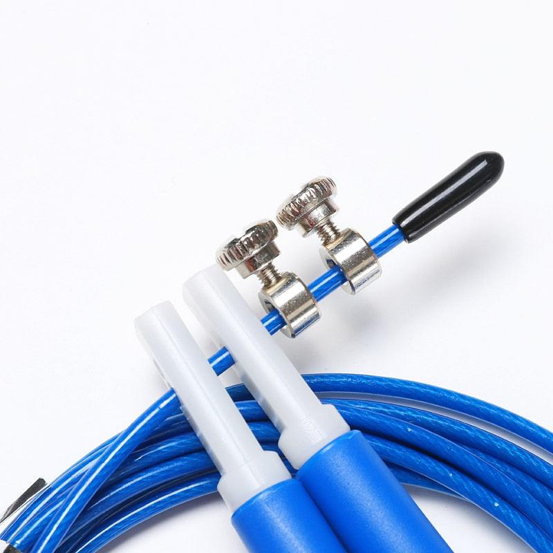 Adjustable Steel Wire Jump Rope for Fitness and Cardio Workouts
