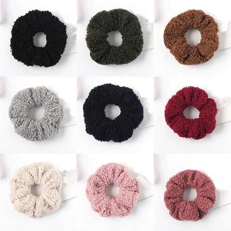 Scrunchies de Terciopelo de Osito Lindos - Accesorios para el Cabello Premium
