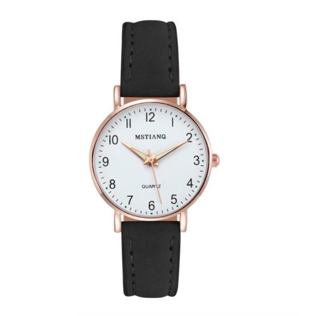 Montre à Quartz Élégante pour Femme avec Aiguilles Lumineuses