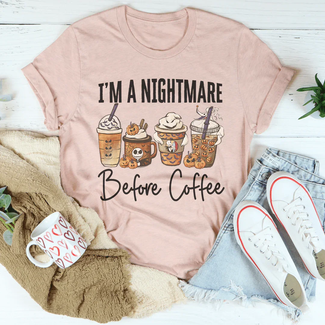 Camiseta de Pesadilla antes del café