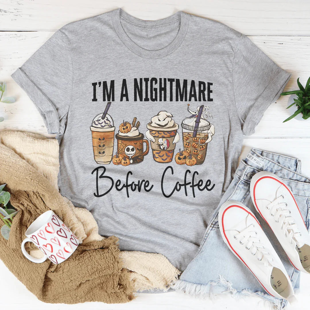 Camiseta de Pesadilla antes del café