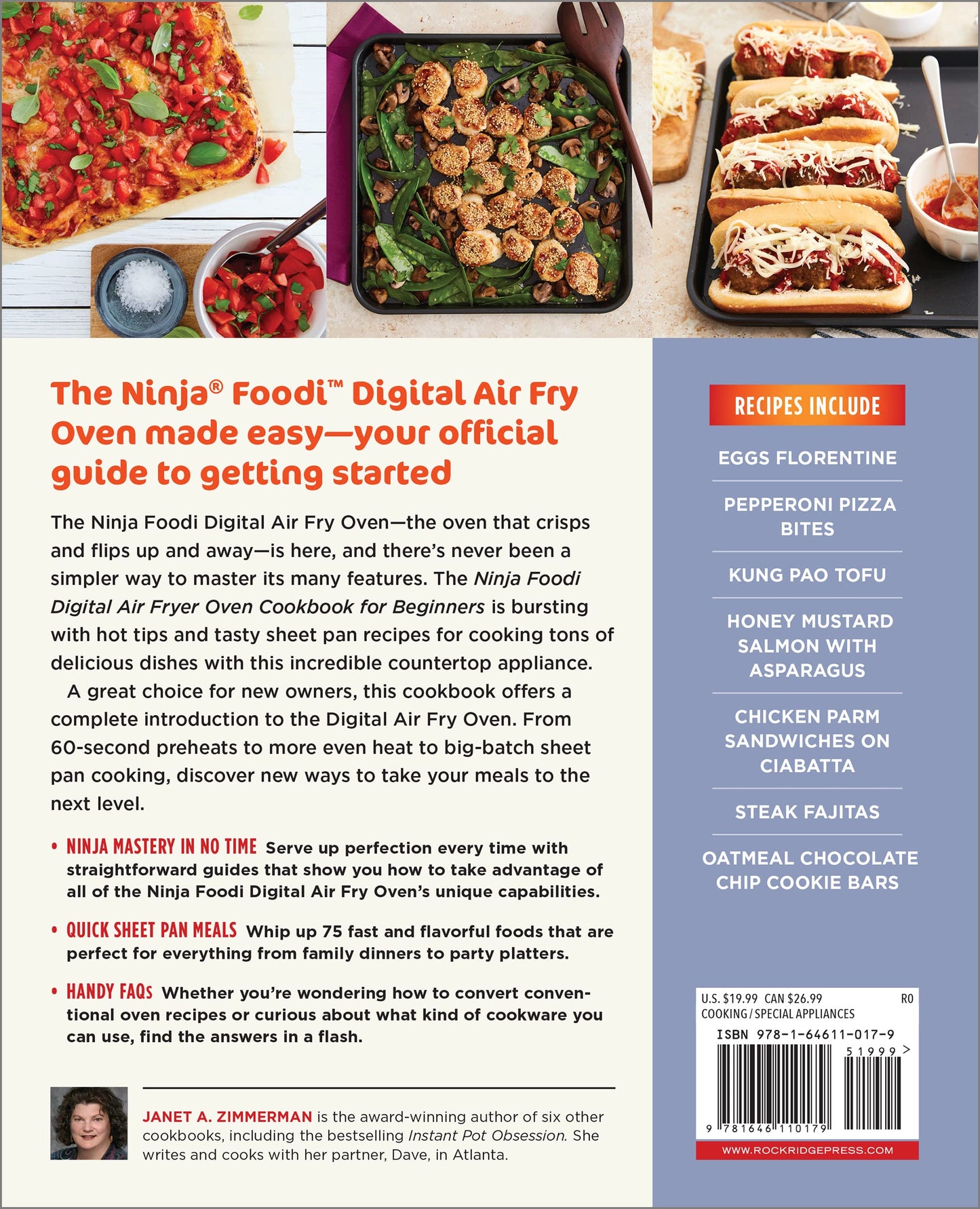 The Official Ninja Foodi Digital Air Fry Oven Cookbook: 75 Recipes for Quick and Easy Sheet Pan Meals (Spiral Bound) - Korvel