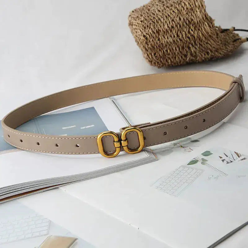 Ceinture Designer en Cuir Élégante pour Femmes
