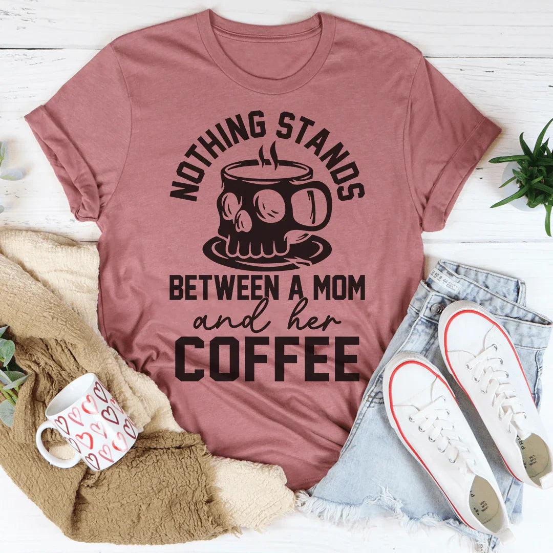 Mom's Coffee Tee - Soft & Stylish Everyday Wear