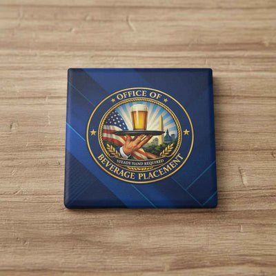 Office of Beverage Placement Coaster – Steady Hand Required