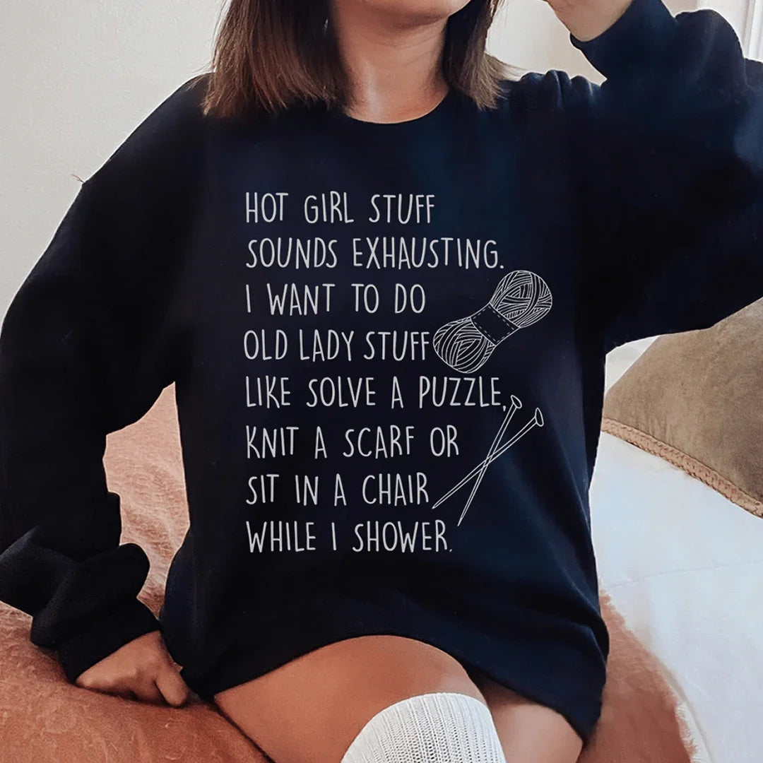 Sudadera de señora mayor