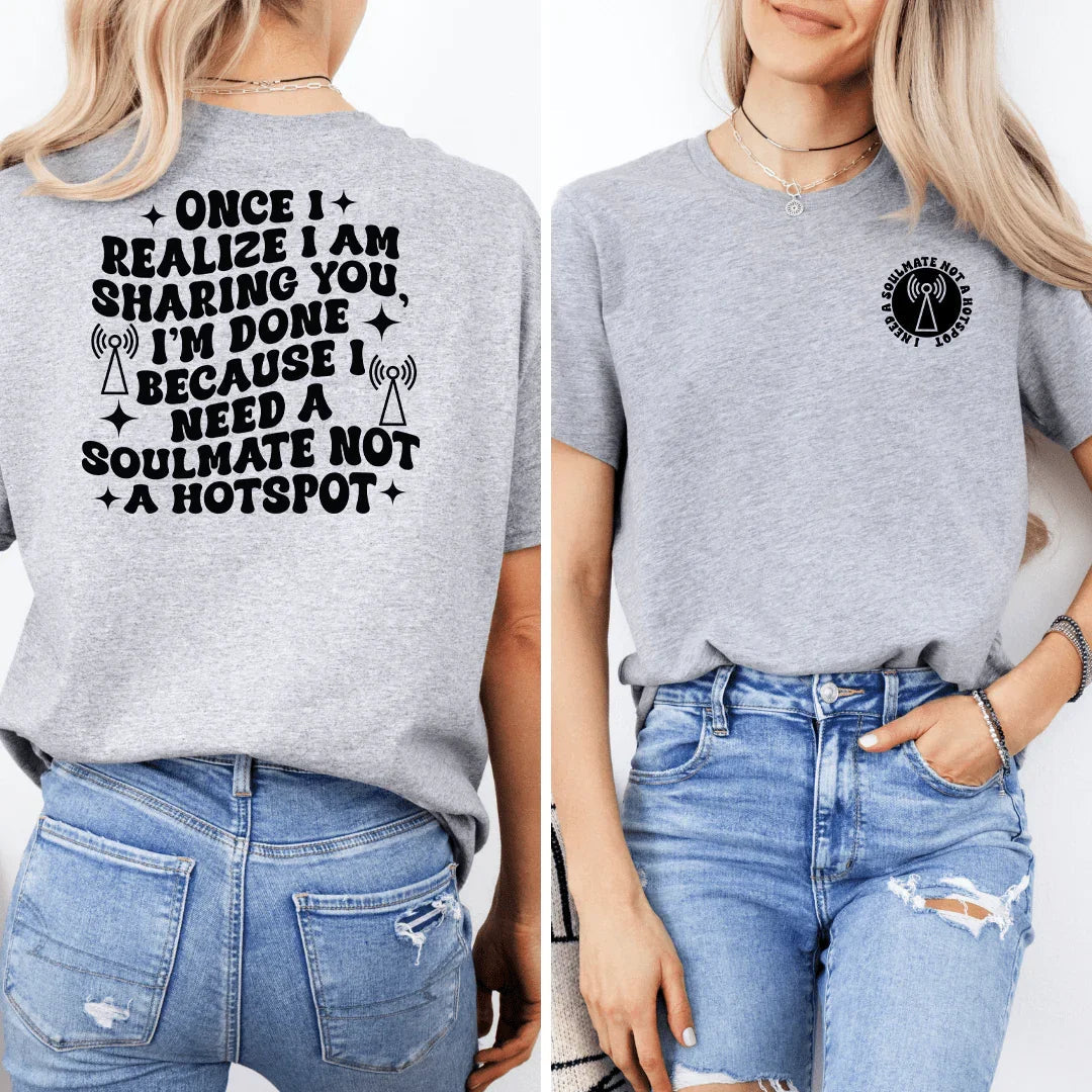 T-shirt Une fois que je réalise que je te partage