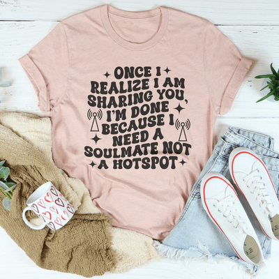 Una vez que me doy cuenta de que te estoy compartiendo camiseta