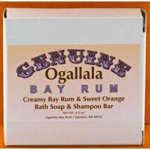 Ogallala Bay Rum & Sweet Orange Creamy Soap & Shampoo Bar - 4.5 Oz