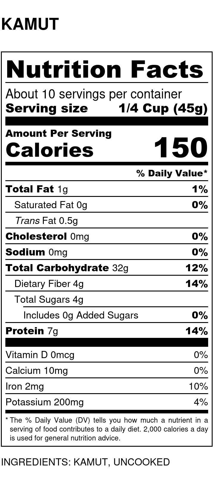 Organic Kamut Grain - Nutrient-Dense Superfood - Korvel