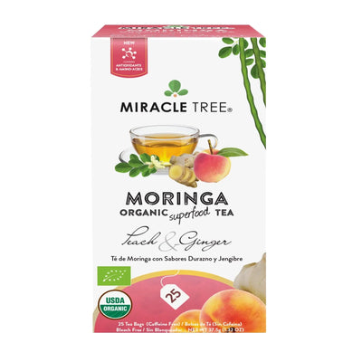 Té de Moringa Orgánico con Durazno y Jengibre