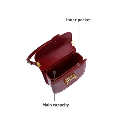 Original Women Bag New Trendy High-end Wedding Bag Shoulder Bag Commuting Handbag Retro Style Saddle Bag - Korvel