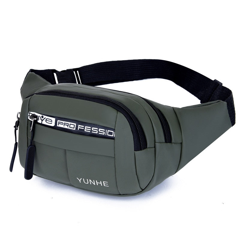 Outdoor Waist Bag Waterproof Waist Bum Bag Running Jogging Belt Pouch Zip Fanny Pack Mobile Phone Bag Oxford Cloth Chest Bag - Korvel