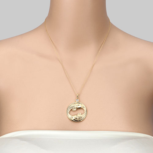 Colgante de Acuamarina Genuina de 0.22 Quilates en Plata Esterlina
