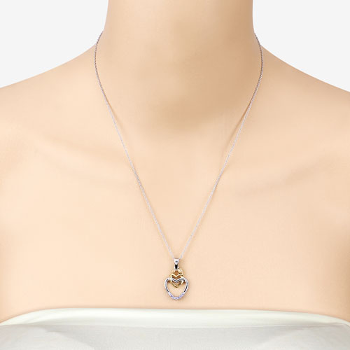 0.14 Carat Genuine Tanzanite Sterling Silver Pendant