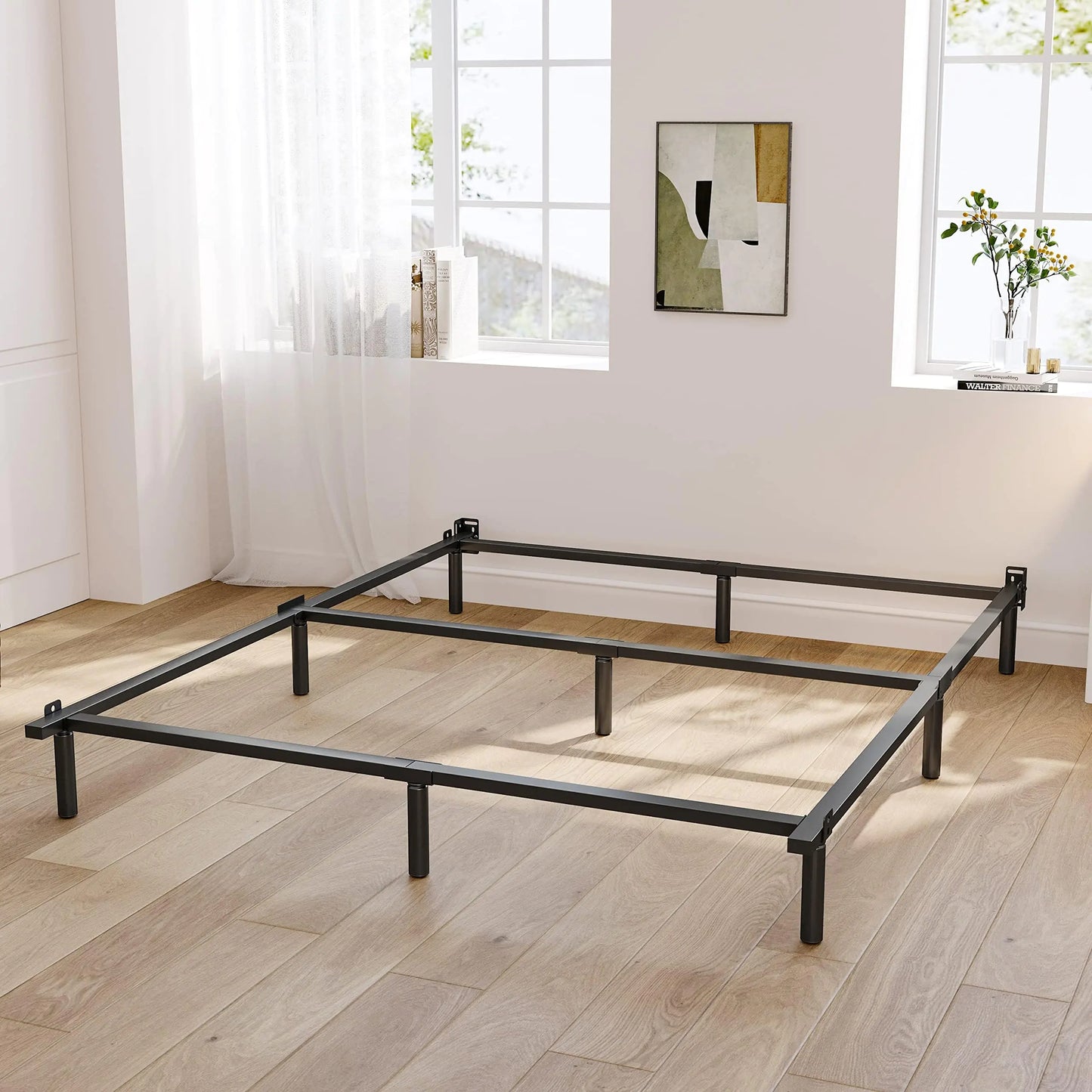ZIYOO King Size Bed Frame - 9 Inch Low Profile Heavy Duty Support