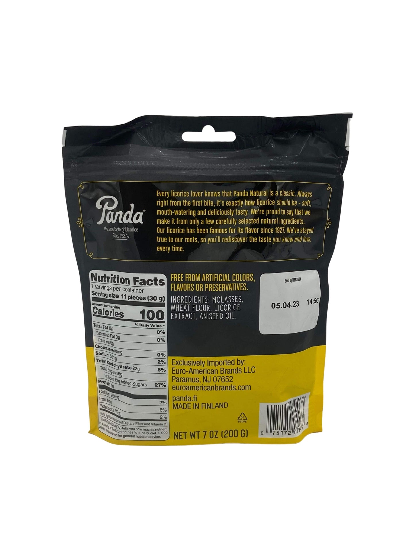 Panda Soft Black Licorice - All Natural Delight - Korvel