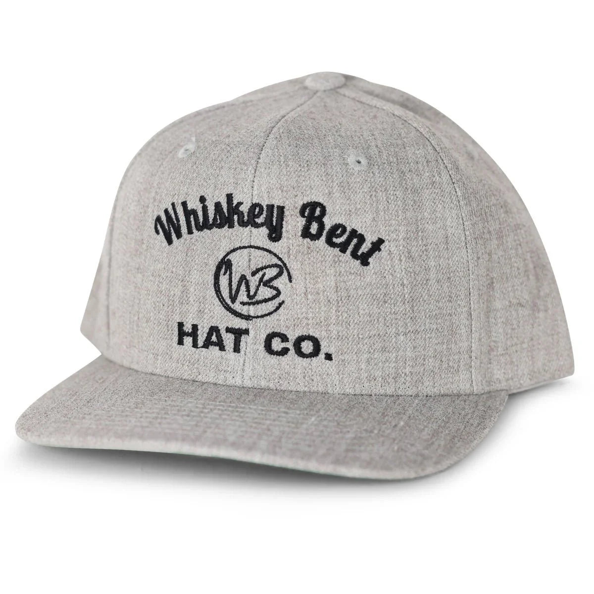 Whiskey Bent High-Profile Snapback Cap - Heathered Grey - Korvel