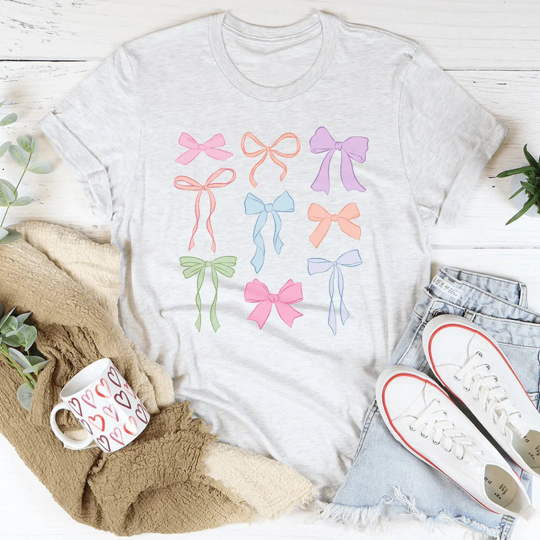 Camiseta con lazos pastel