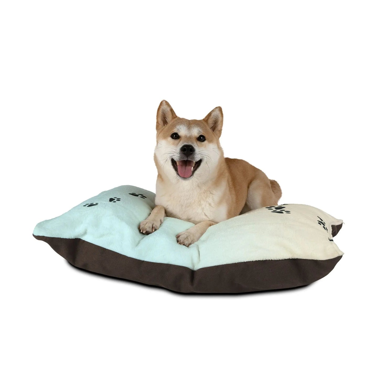 Lit pour animaux à empreintes de pattes pastel | Lit confortable pour chiens et chats
