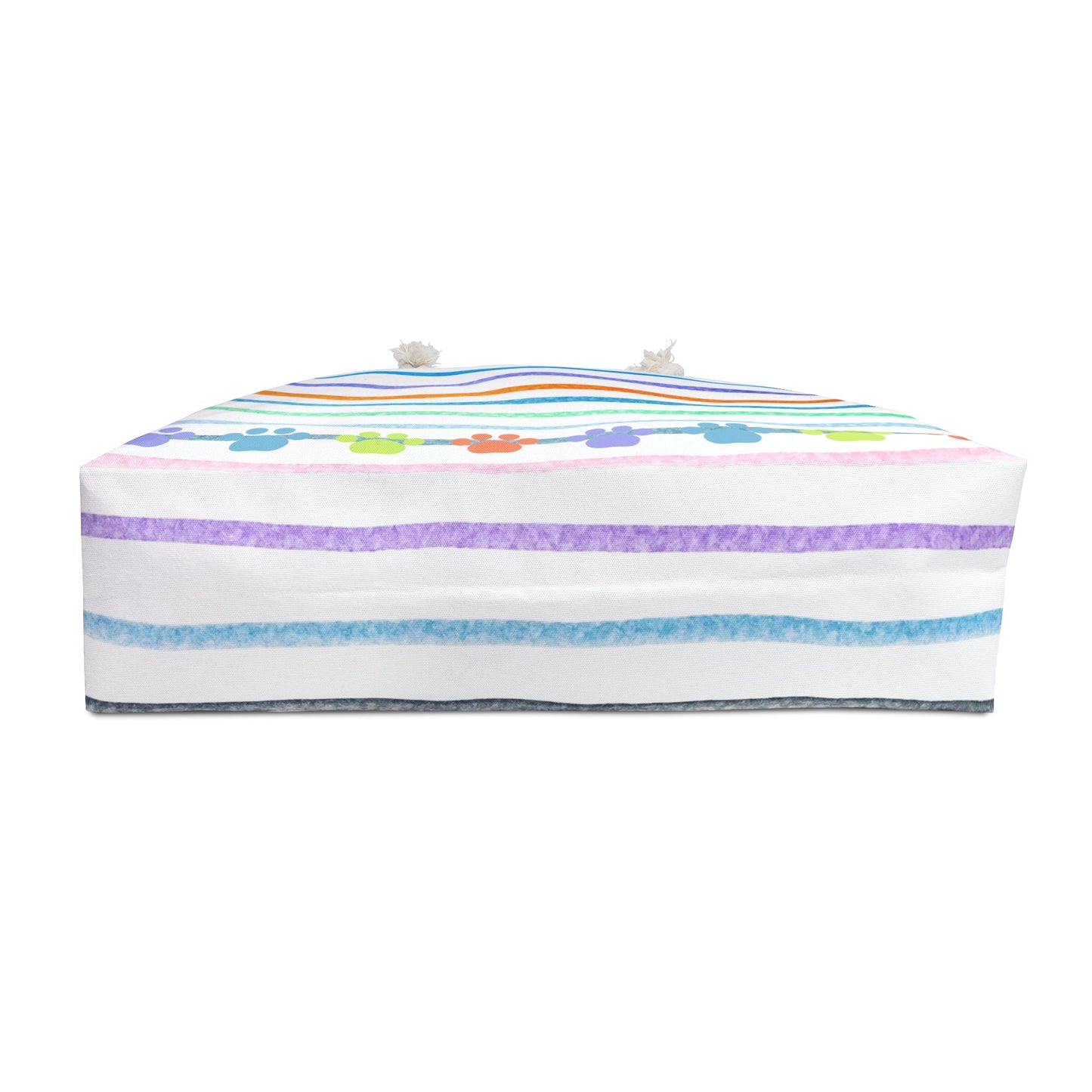 Paw Prints on Stripes Weekender Bag