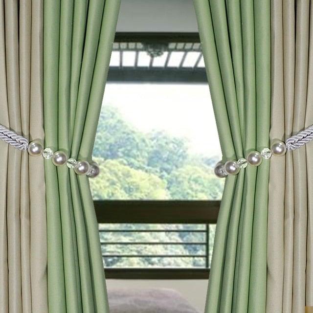 Corbata de Cortina de Perlas Elegante para Decoración del Hogar con Estilo