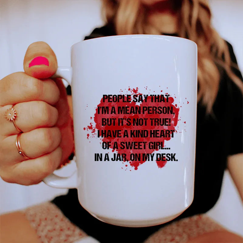 Mean Person Ceramic Mug - 15 oz