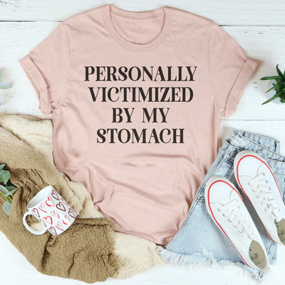 Víctima personal de mi camiseta de estómago