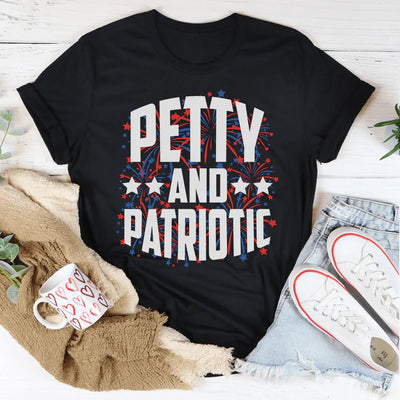 Camiseta mezquina y patriótica