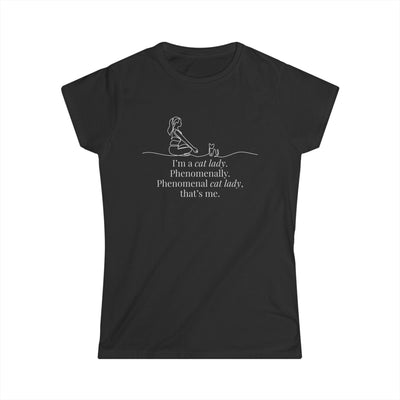 Charming Cat Enthusiast Tee - Women's Softstyle T-Shirt - Korvel