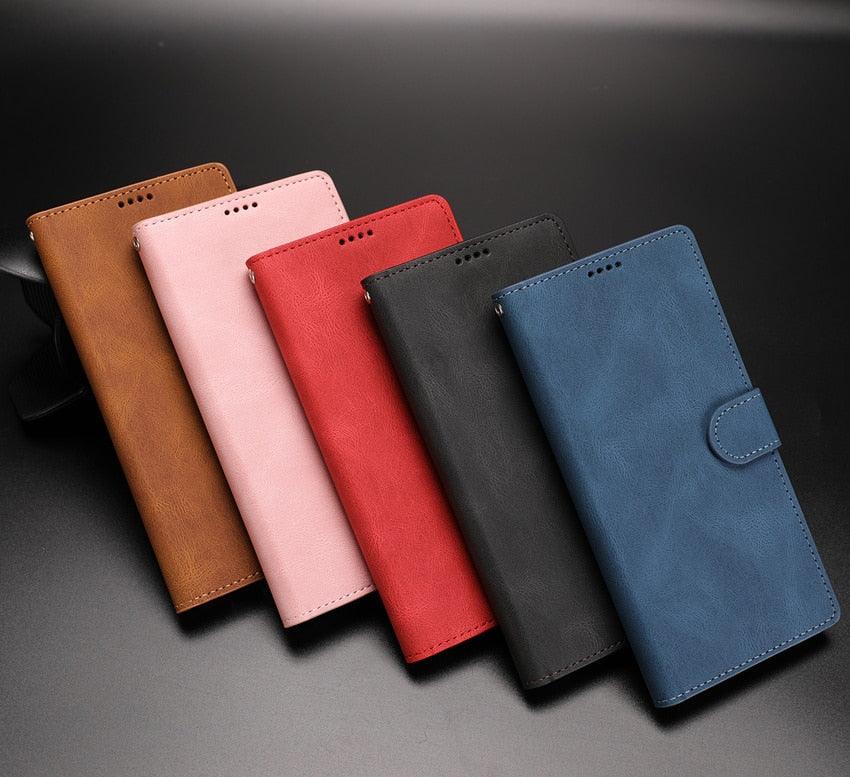 Luxury Leather Wallet Case for Xiaomi Redmi Note Series - Stylish Flip Cover with Card Slots - Korvel