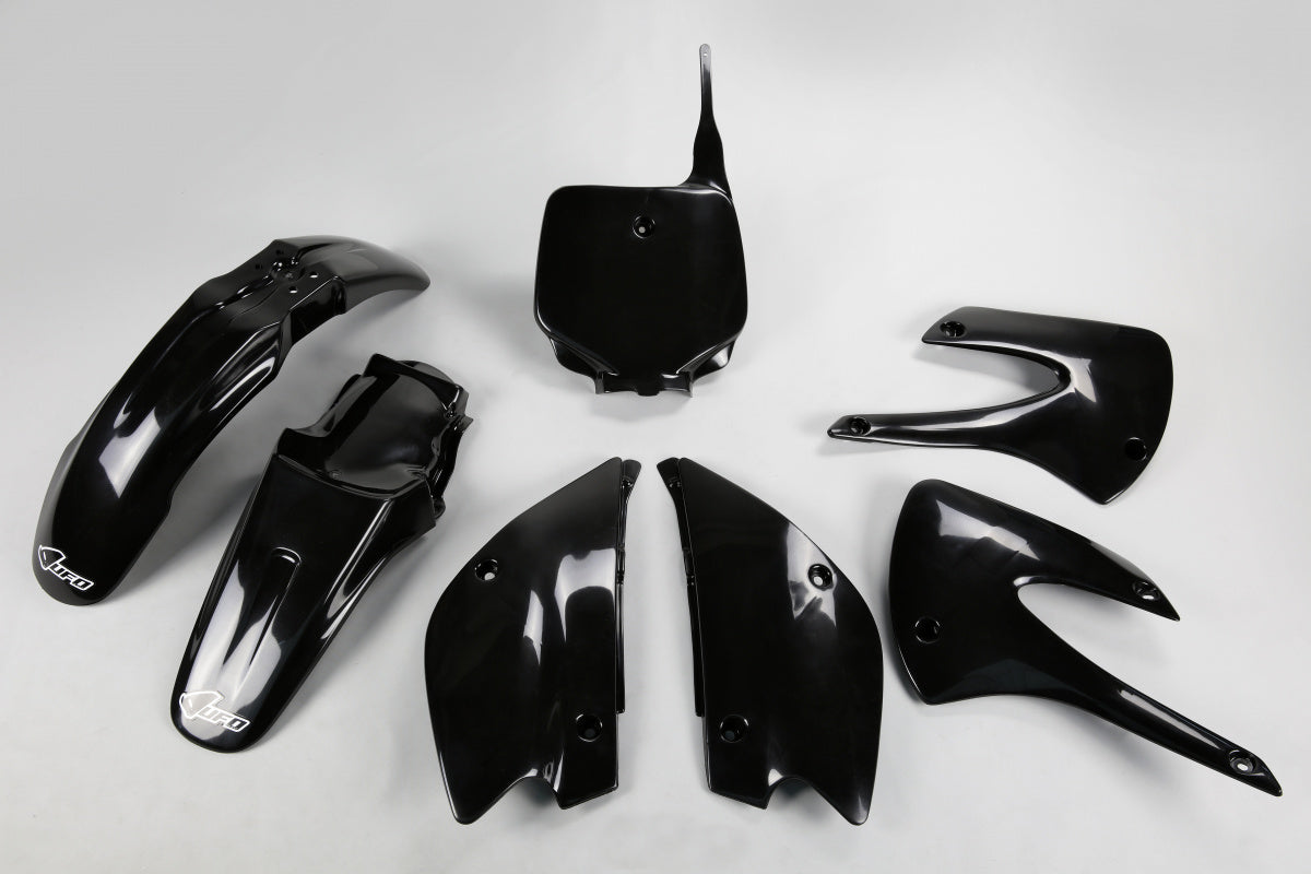 Premium Black Plastic Kit for Kawasaki KX 85 & KX 100 (2001-2013) - Korvel