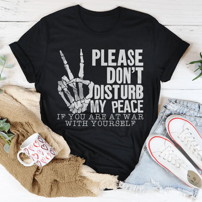 Camiseta "Por favor, no perturbes mi paz"
