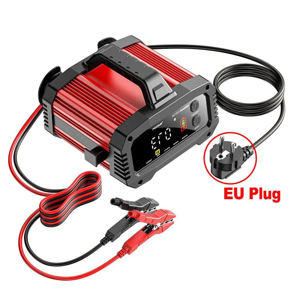 Chargeur de batterie de voiture intelligent portable - 25A/15A pour batteries 12V-24V