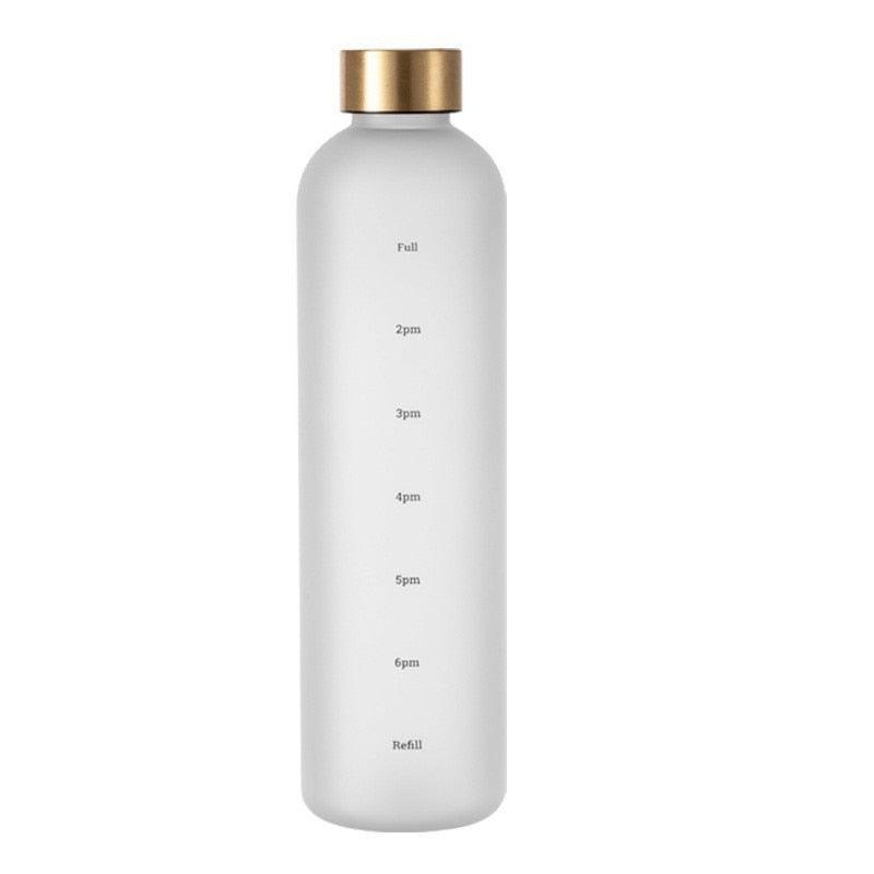 Bouteille d'eau avec marqueur de temps motivant - 1000ml